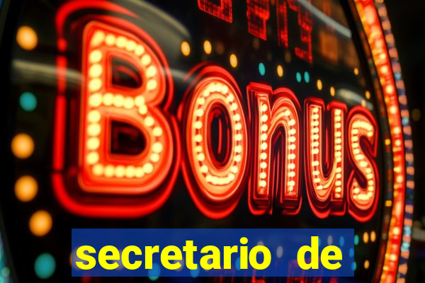 secretario de esporte salario